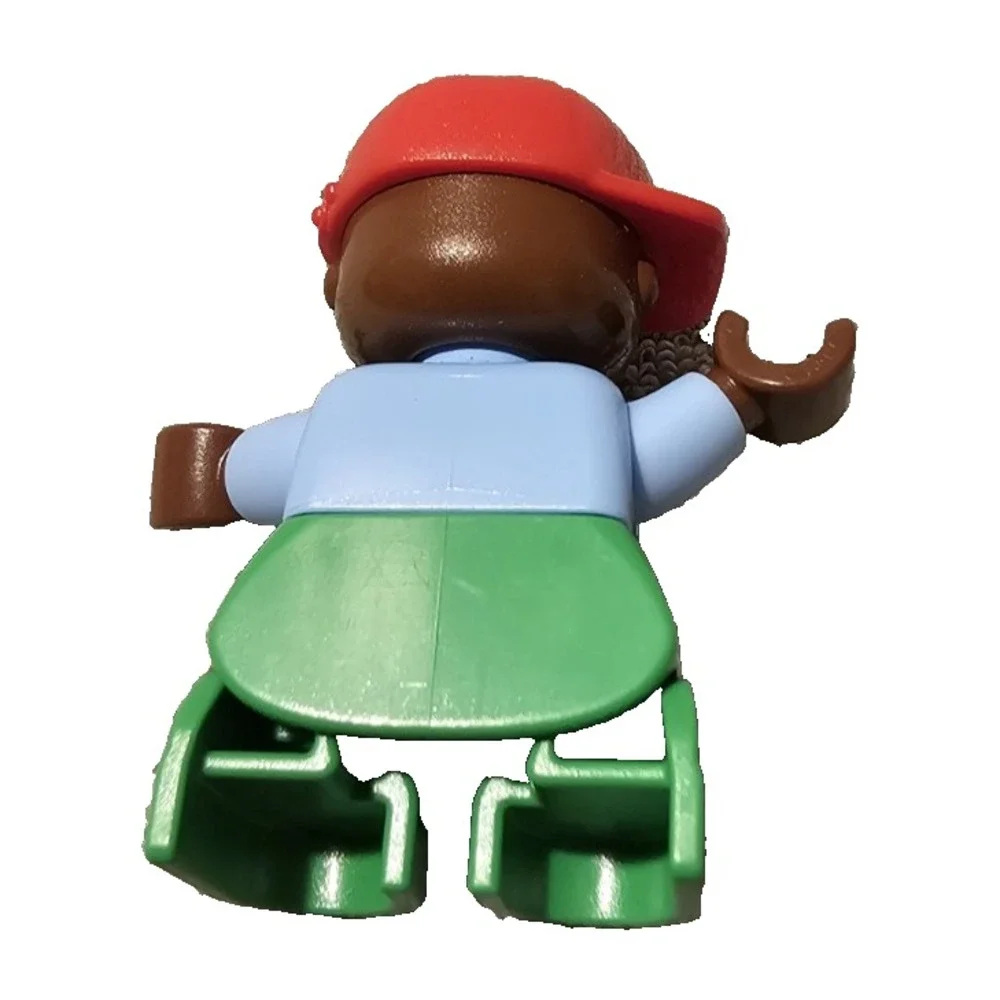 LEGO Duplo Boy With Red Cap Blue Shirt Green Overalls
